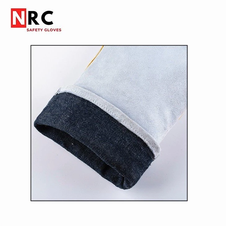 cow split leather welding glove